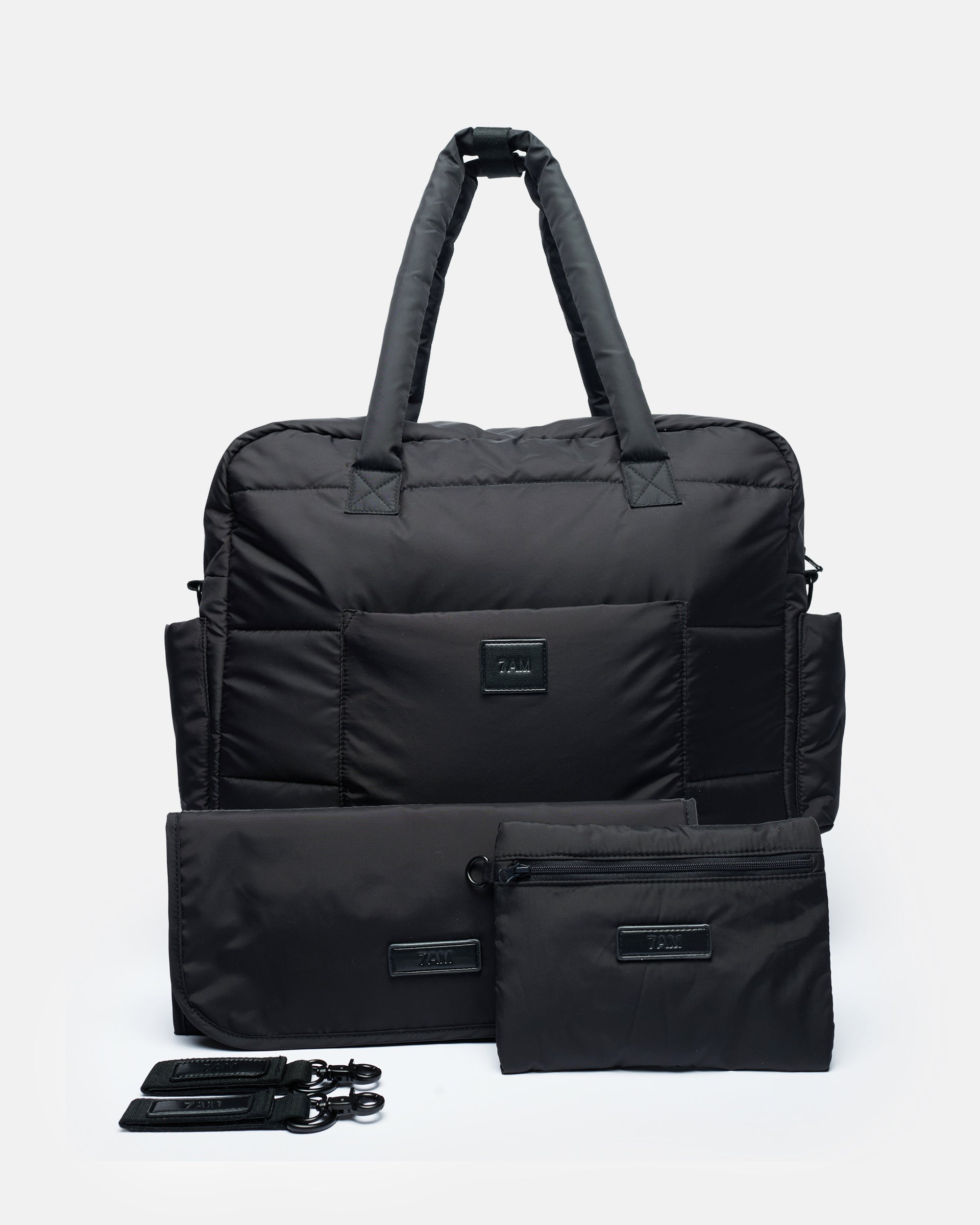 7AM Enfant Plaza Weekend Diaper Bag - Black