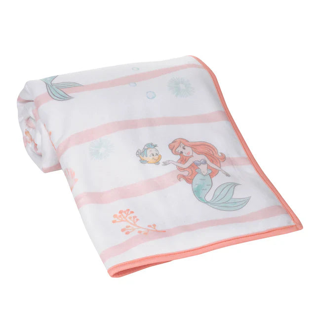 Bedtime Originals Disney Baby The Little Mermaid White Baby Blanket - Ariel