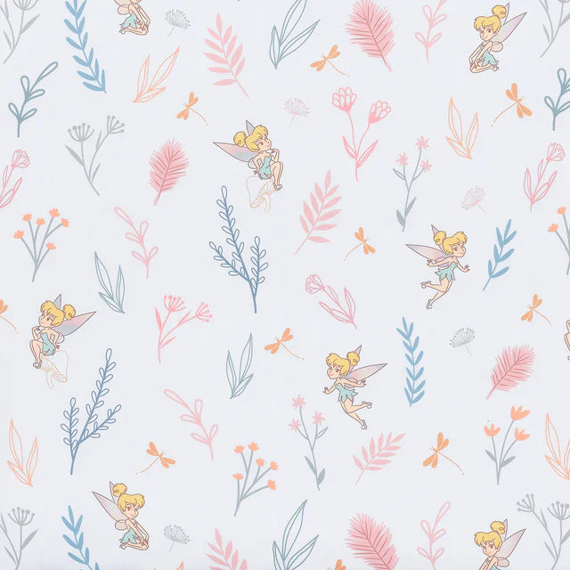 Bedtime Originals Disney Baby Tinker Bell Fairy Floral Baby/Toddler Fitted Crib Sheet